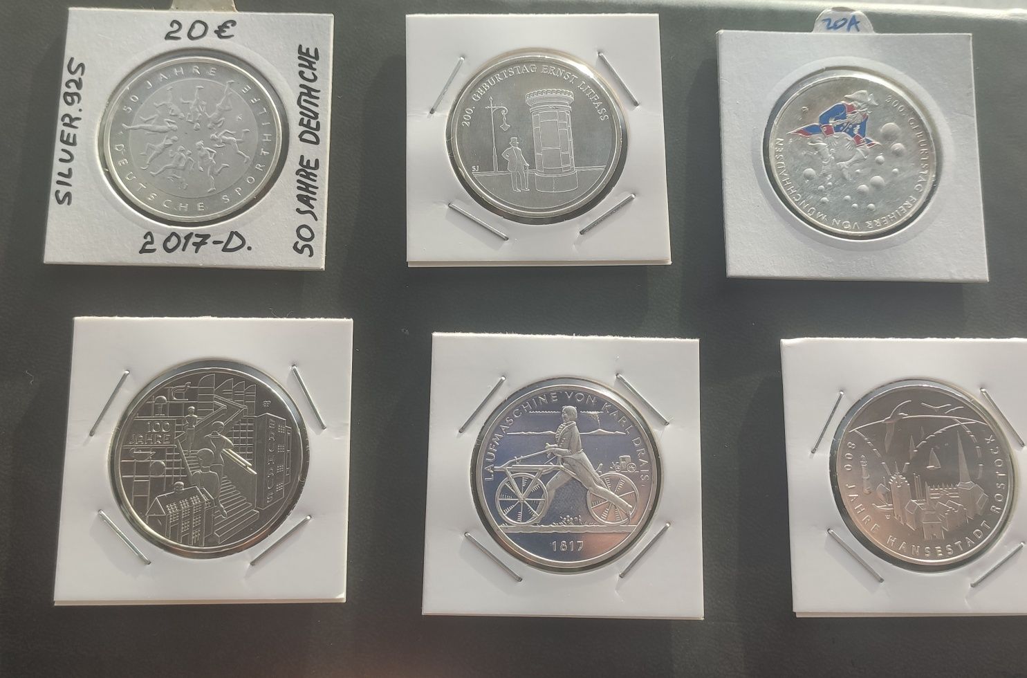 Moedas de Prata 20€ Alemanha