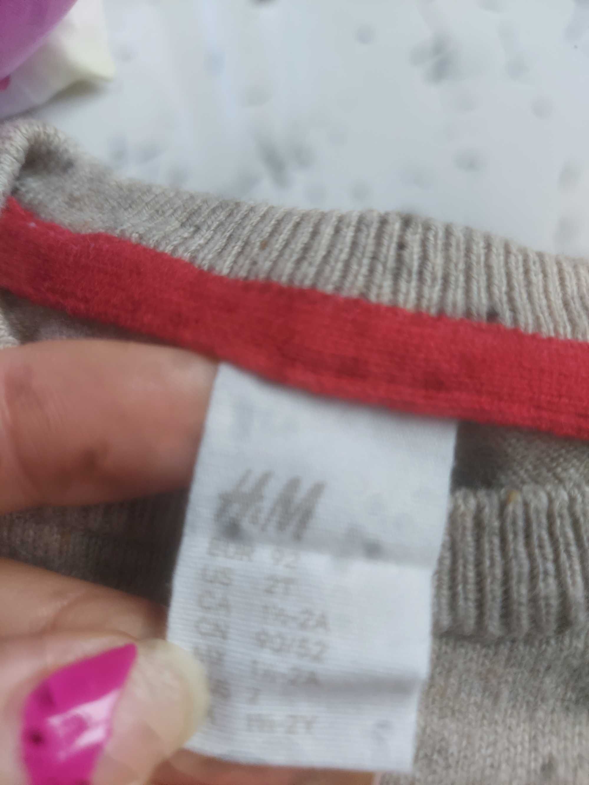 Swetr sweter sweterek świąteczny dla chłopca chłopięcy 92 cm h&m