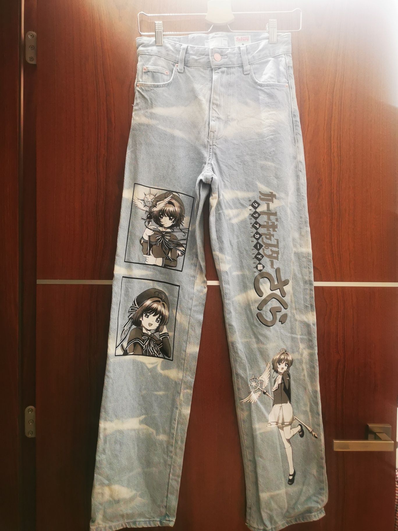 Spodnie jeansy manga Sakura Bershka XS 34