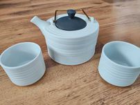 Zestaw do herbaty toczony Ćmielów porcelana matowa prezent