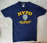 NYPD koszulka z krótkim rękawem T-shirt oryginalna granatowa Police M