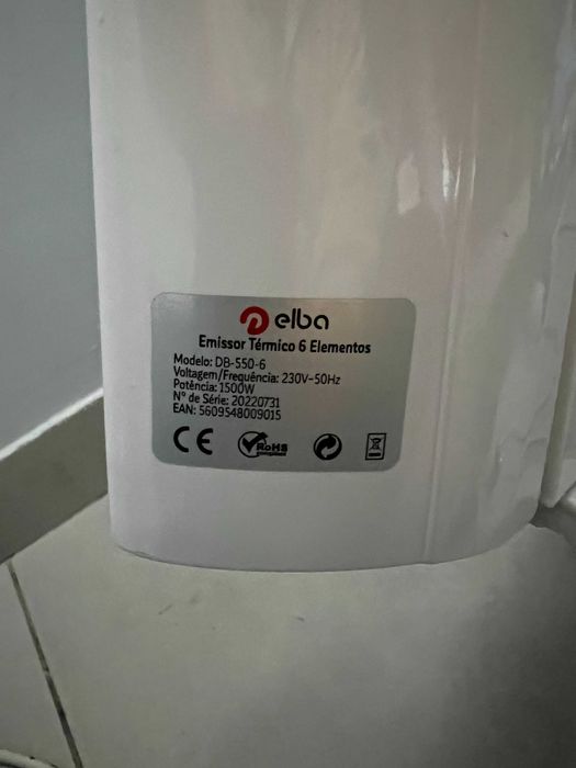 Emissor Térmico - 6 Elementos - 1500W - Delba DB-550-6