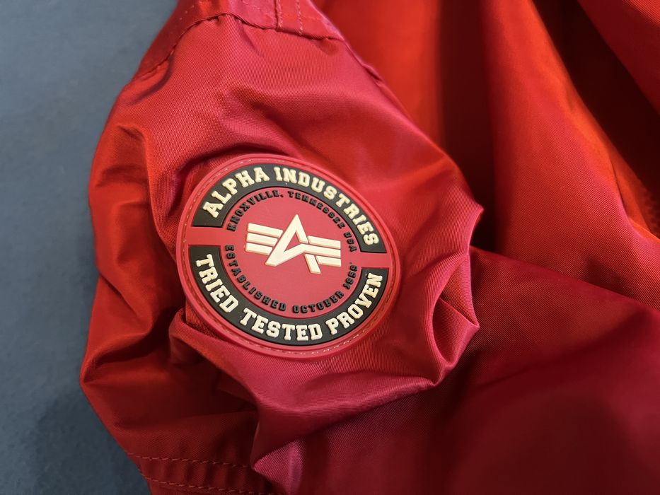 Kurtka ALPHA INDUSTRIES bomberka OVERSIZED unikatowa