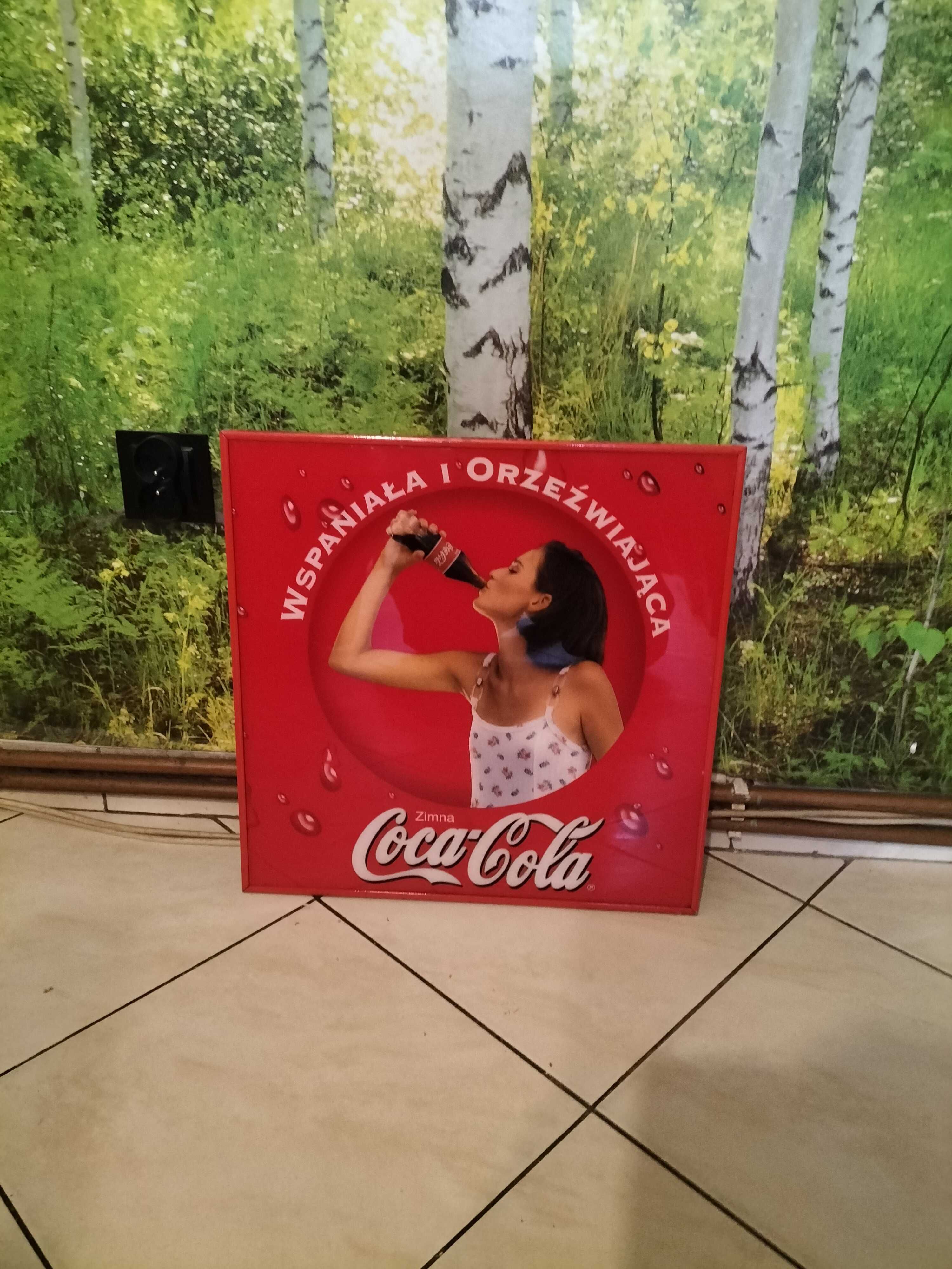 Podświetlane reklamy coca cola