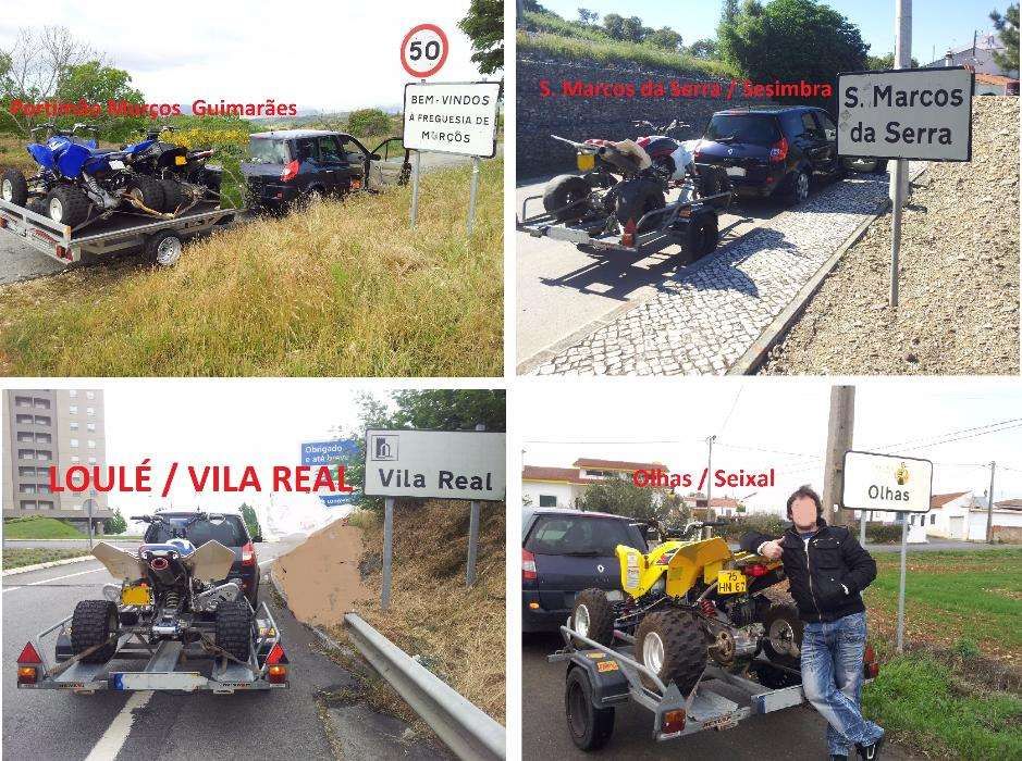 Transporte de motas karting moto4 carros