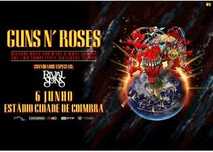 2 Bilhetes Show Guns n´Roses Coimbra 6 de Junho