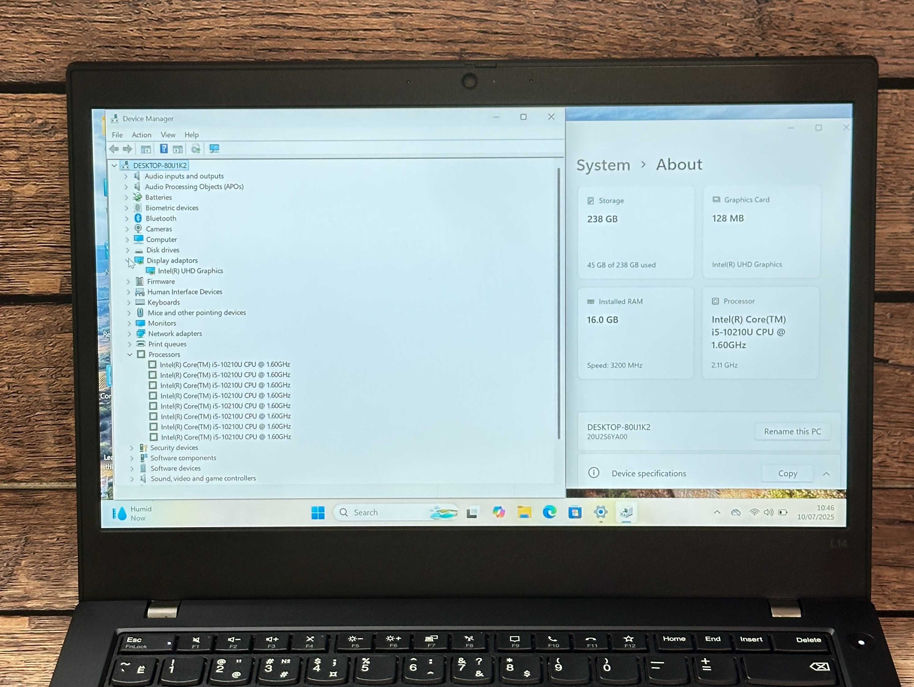 Ноутбук Lenovo ThinkPad L14 Gen 1/i5-10210U/16/256Gb/Магазин/Гарантія!
