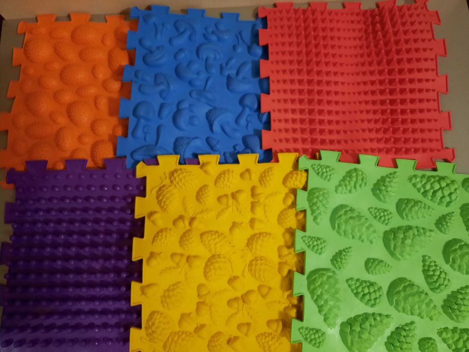 Коврик ортопедический массажный детский 6 элементов для ног