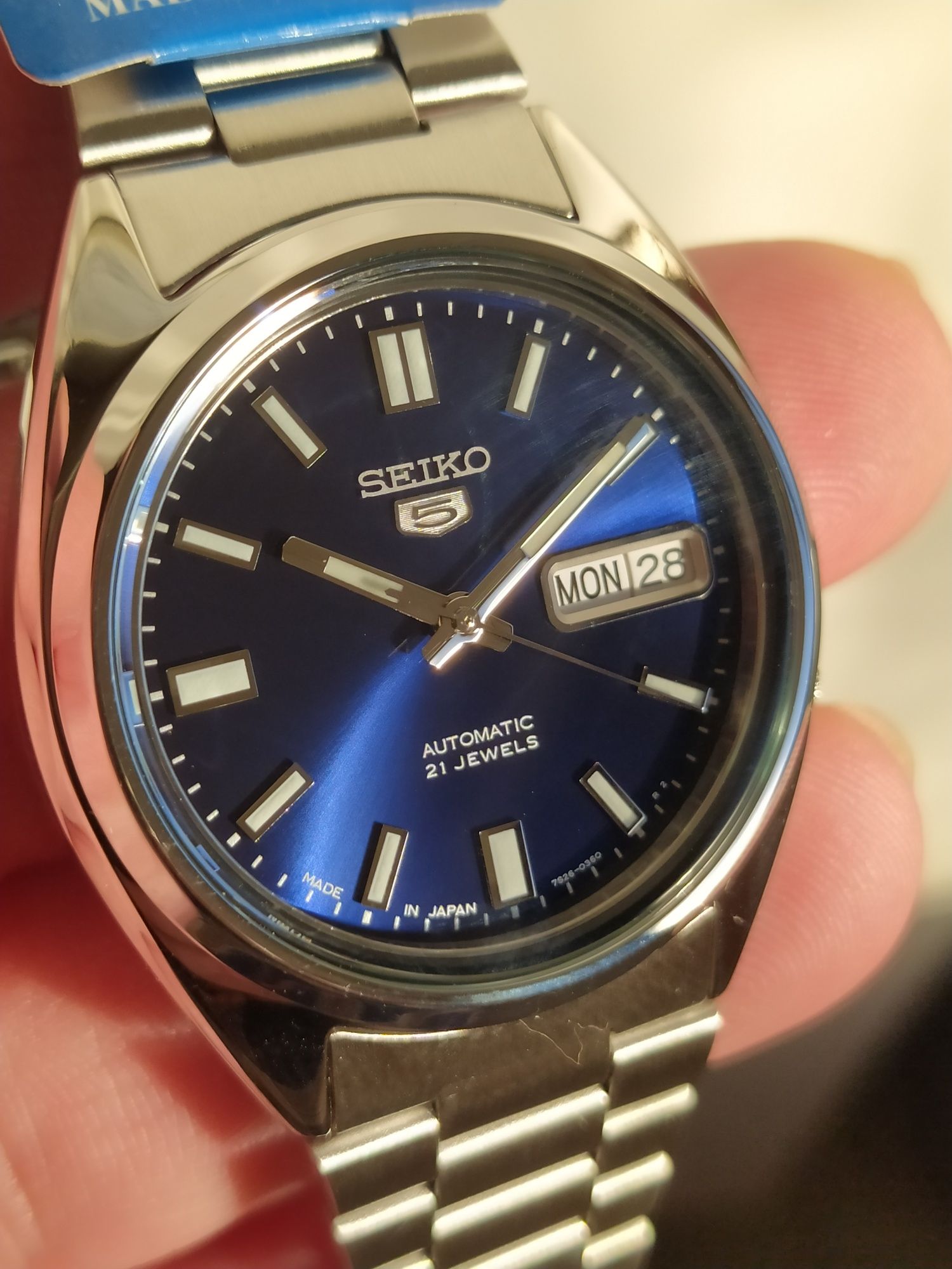 *NOVO* Seiko 5 automático 37 mm SNXS77J1 MADE IN JAPAN