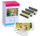 Papier zamienny do Canon Selphy CP 108 sztuk + 3 kolorowe kartusze