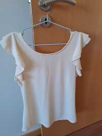 Top / t-shirt /blusa beje sem mangas