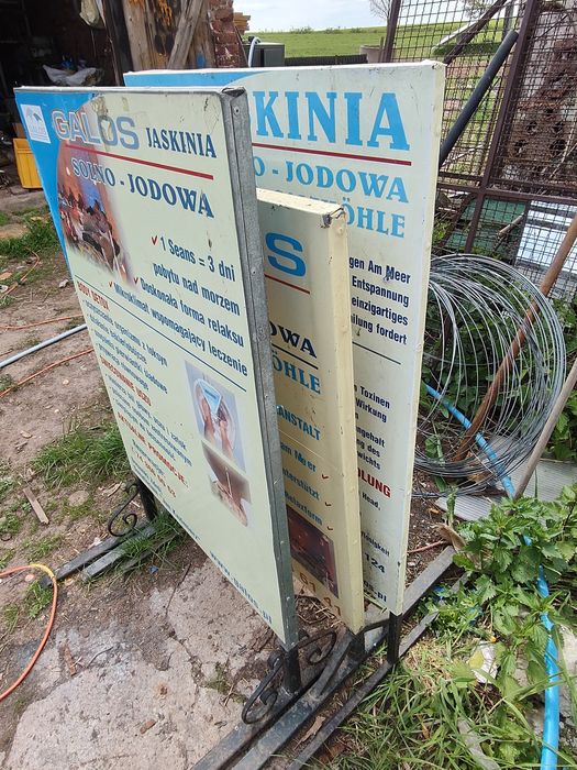 Tablice reklamowe potykacze