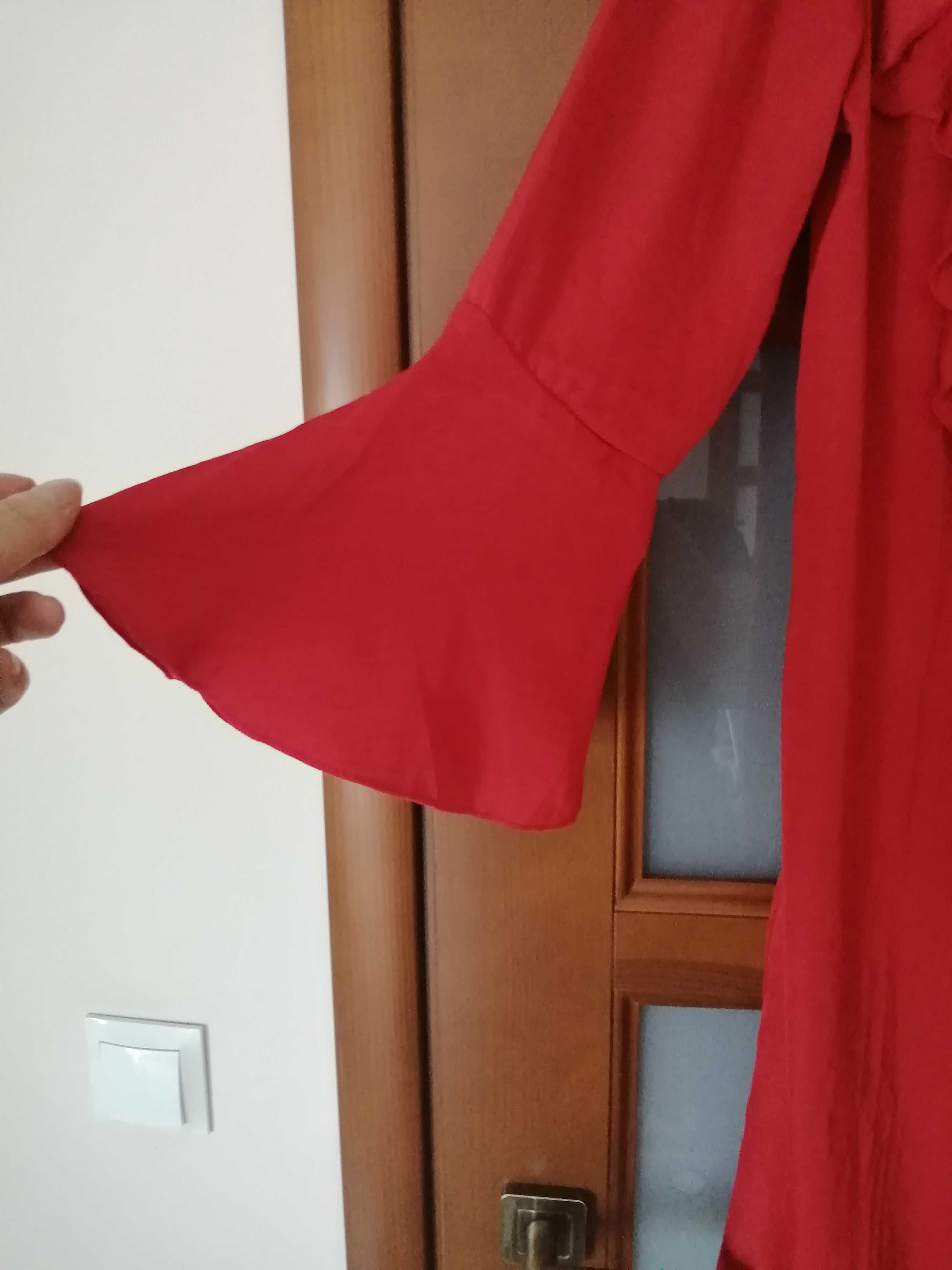 Piękna elegancka sukienka Amisu czerwona r. M