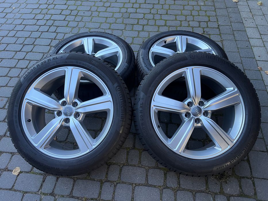 NOWE Koła Zima 20” Audi Q8 Q7 BMW 5x112 ET38 9J Continental 255/50/20