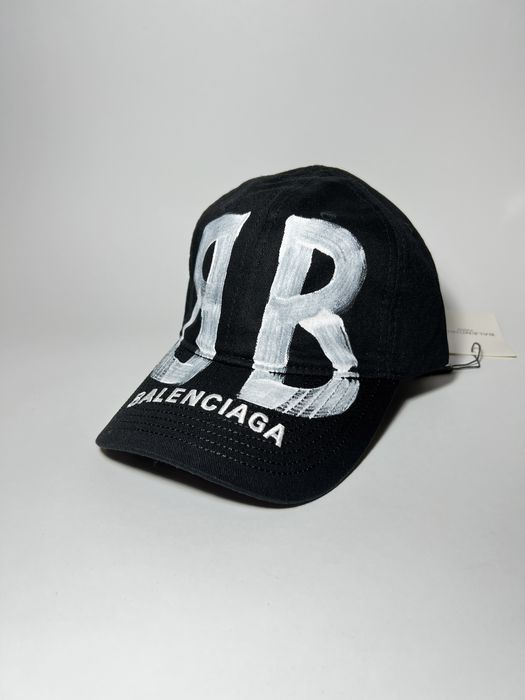 Кепка бейсболка balenciaga Чорна біла рожева
