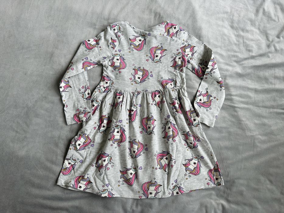 Sukienka z długim rękawem H&M, 110-116