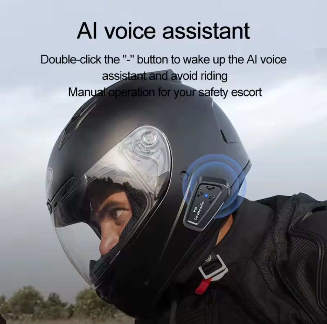 Headset bluetooth para capacete