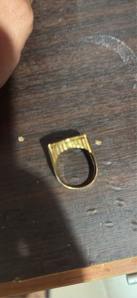Ouro 19,25 k Anel meia libra 9,80 gr 19 e 22 k