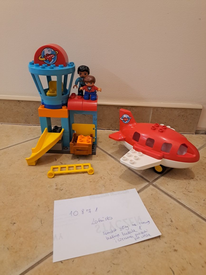 Lego duplo 10871 lotnisko samolot wieża