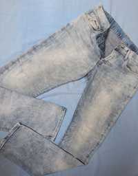 Spodnie H&M W33 L34 niebieski marmurkowy