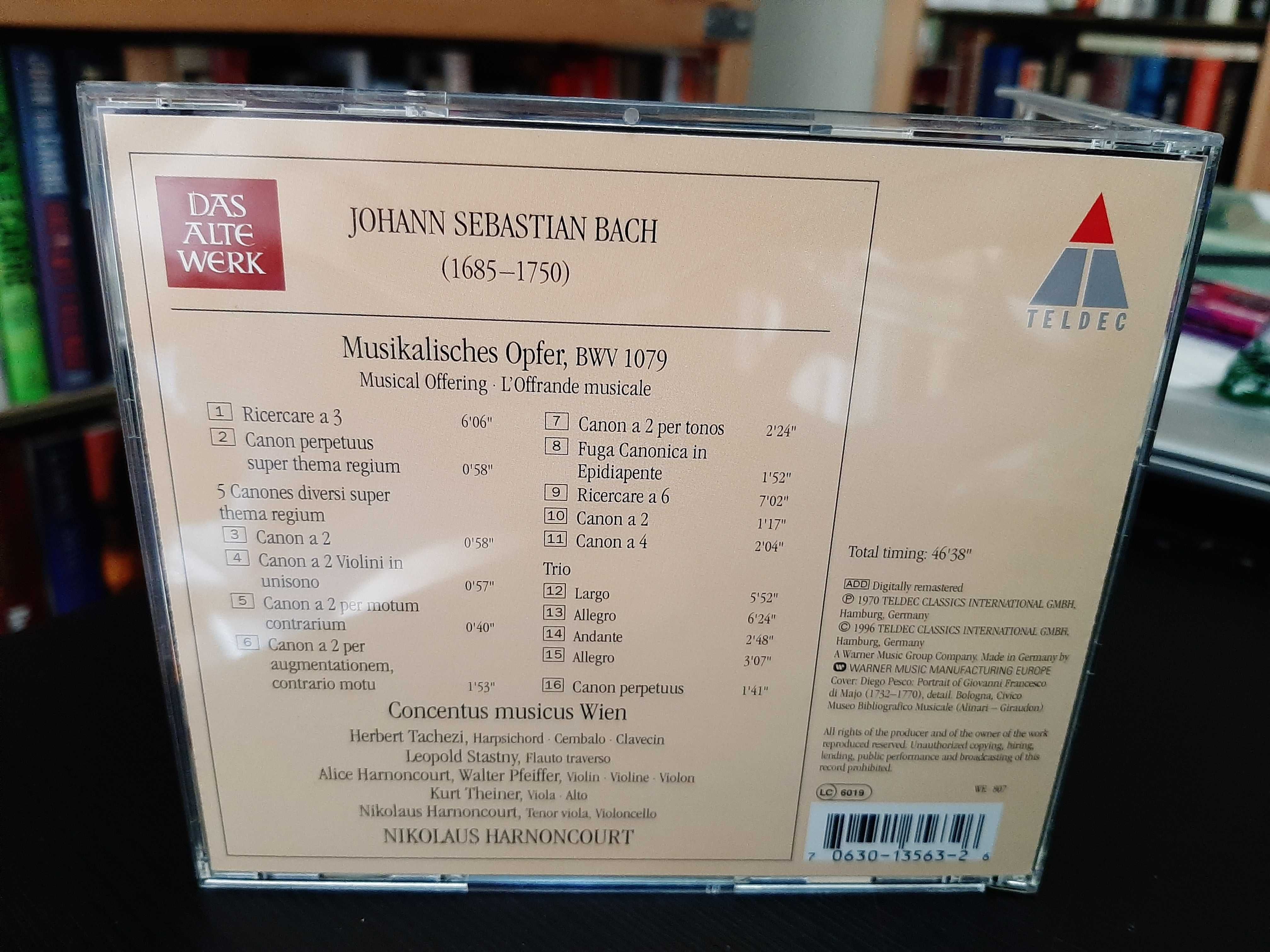 J.S. Bach – Musikalisches Opfer – Concentus Musicus Wien – Harnoncourt