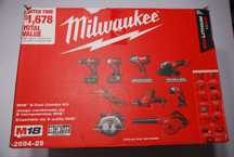 Milwaukee m18 zestaw 9 narzędzi