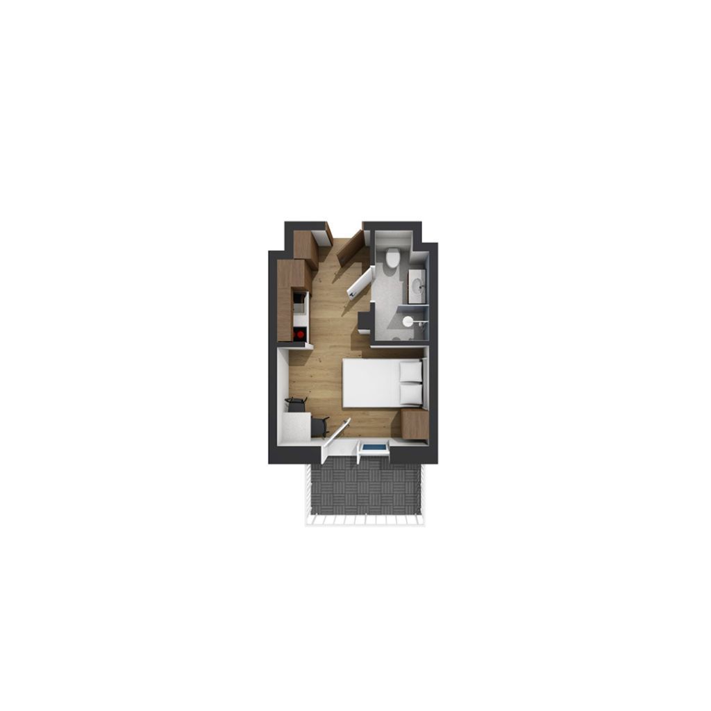 Cozy Compact studio+gym, sauna / Przytulne studio typu Compact