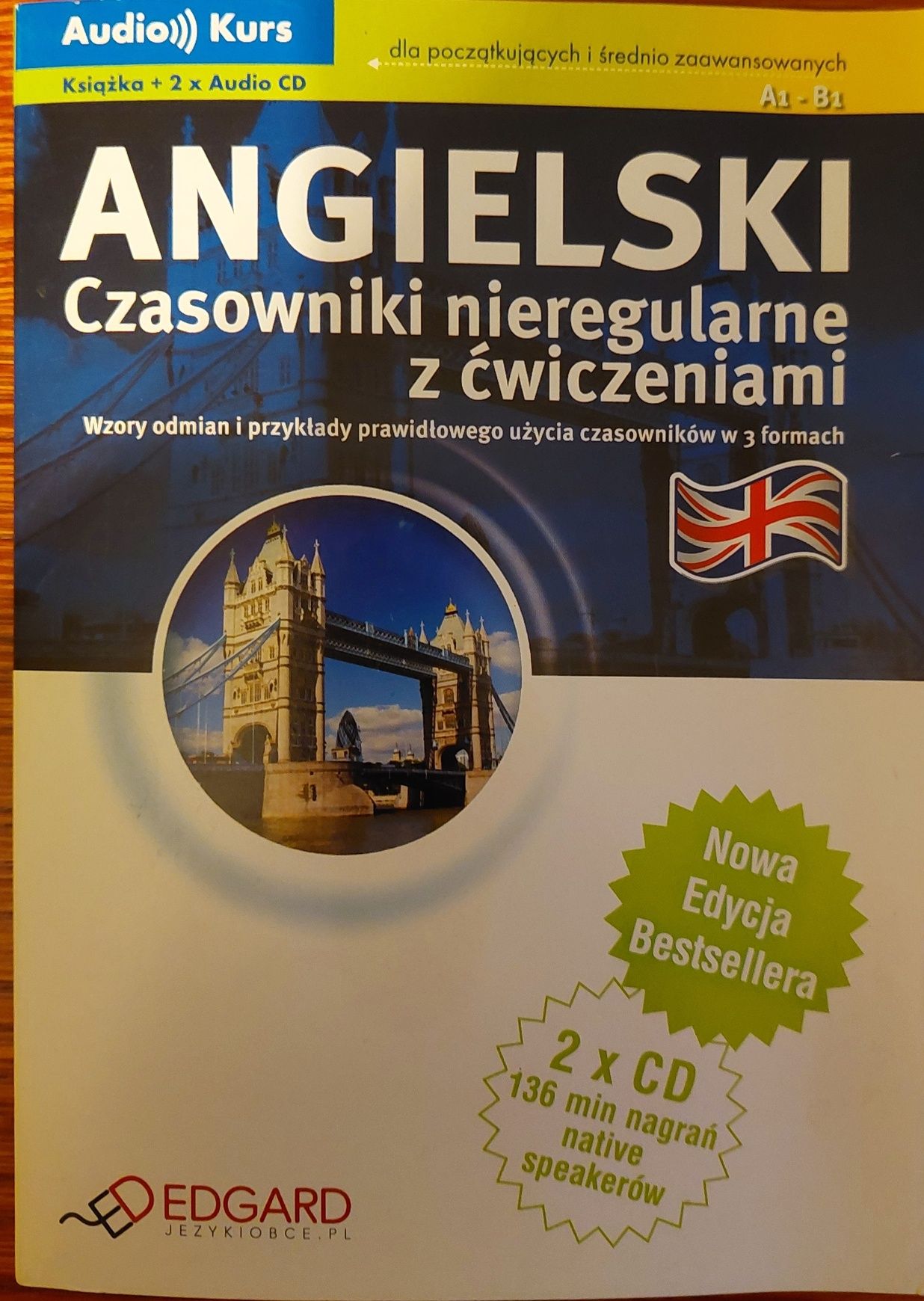 Angielski czasowniki nieregularne z ćwiczeniami  + 2CD