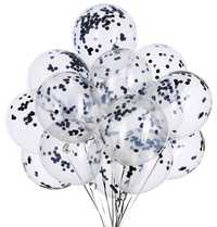 Zestaw 50 luksusowych balonów z konfetti kolor cza