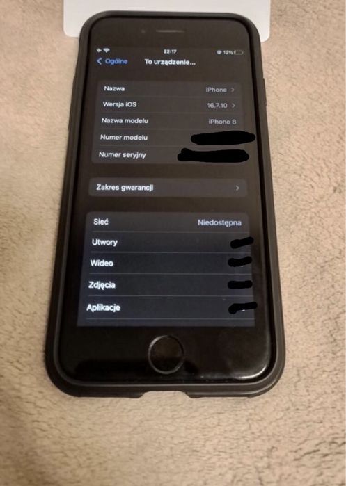 IPhone 8 + etui kondycja 80%