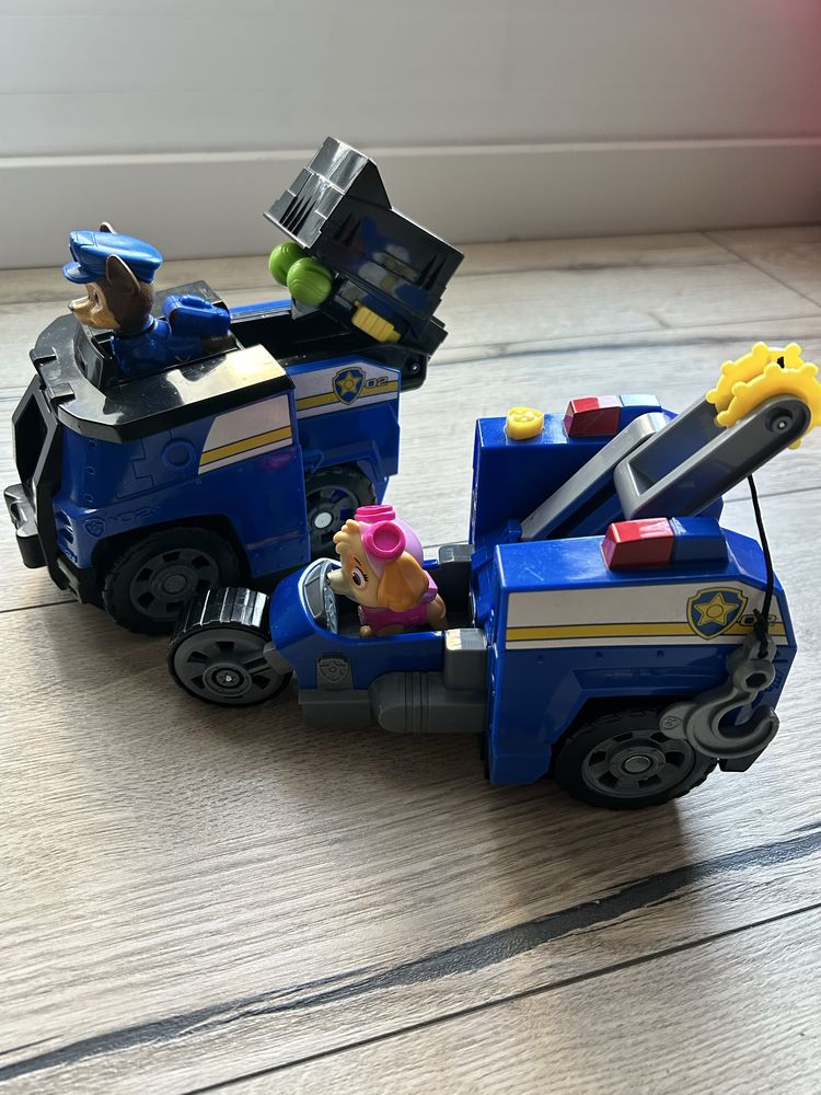 Psi Patrol transformujący pojazd 2w1 z wyrzutnią