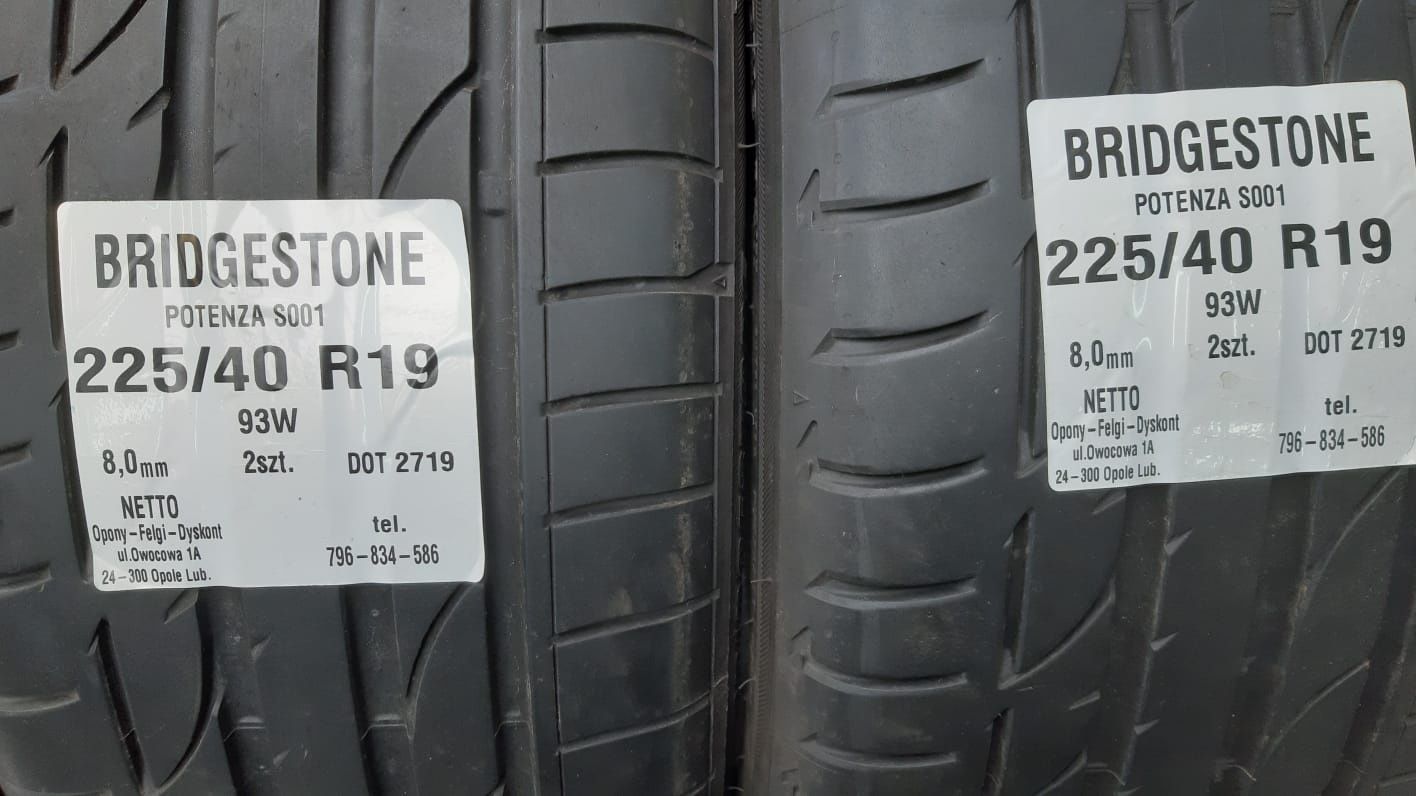 Opony Bridgestone 225 40 R19