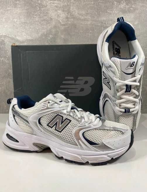 New Balance 530 White Silver Navy 40