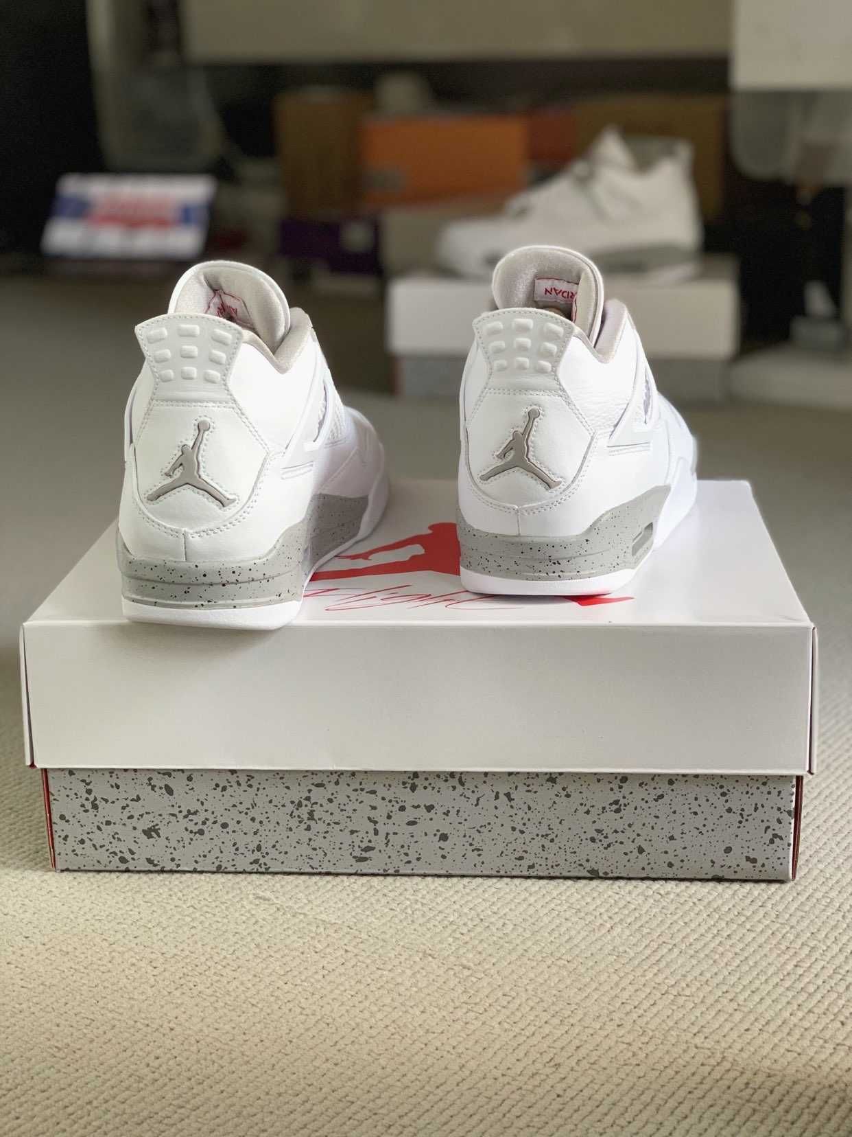Jordan 4 Retro Białe Oreo Buty codzienne nowe z metką R.37.5
