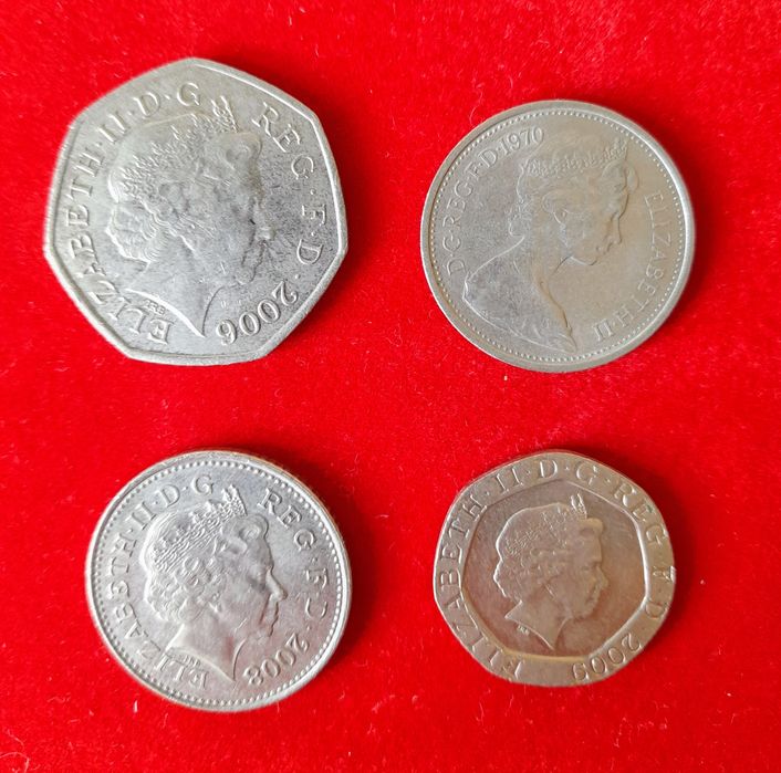 Lote moedas Reino Unido