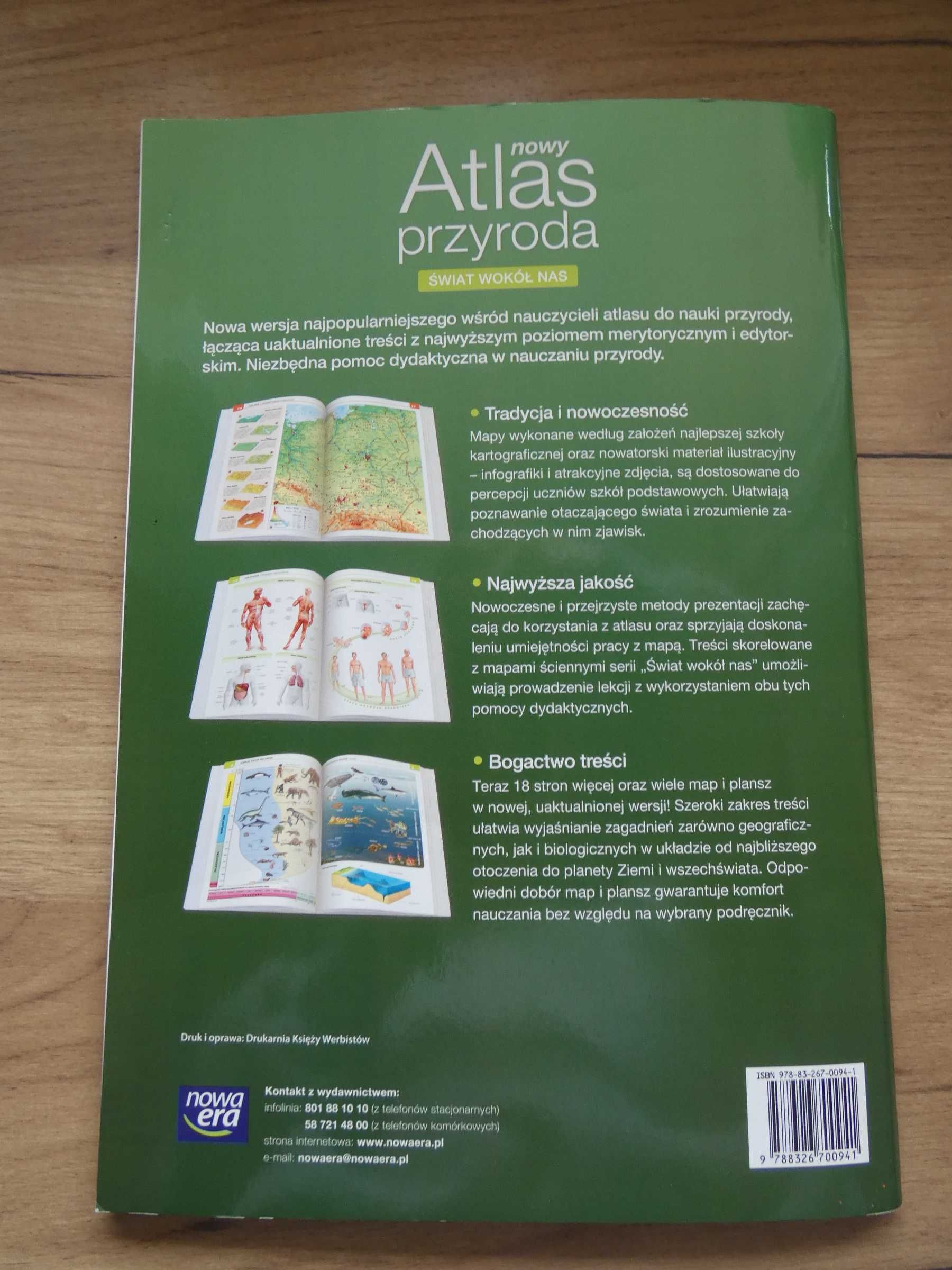 Atlas 'nowy Atlas przyroda. Świat wokół nas' Nowa Era