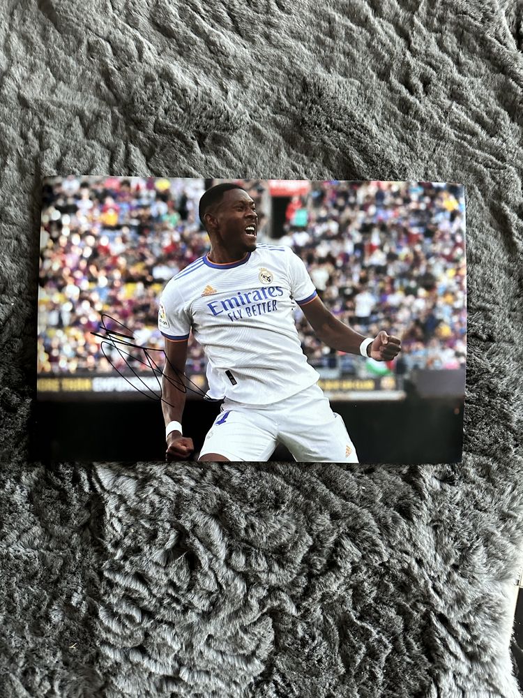 David Alaba Real Madrid foto autografda