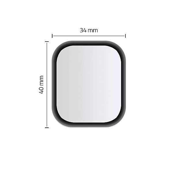 Szkło Hybrydowe Hofi Hybrid Glass Apple Watch 4 / 5 / 6 / Se (44Mm) Bl