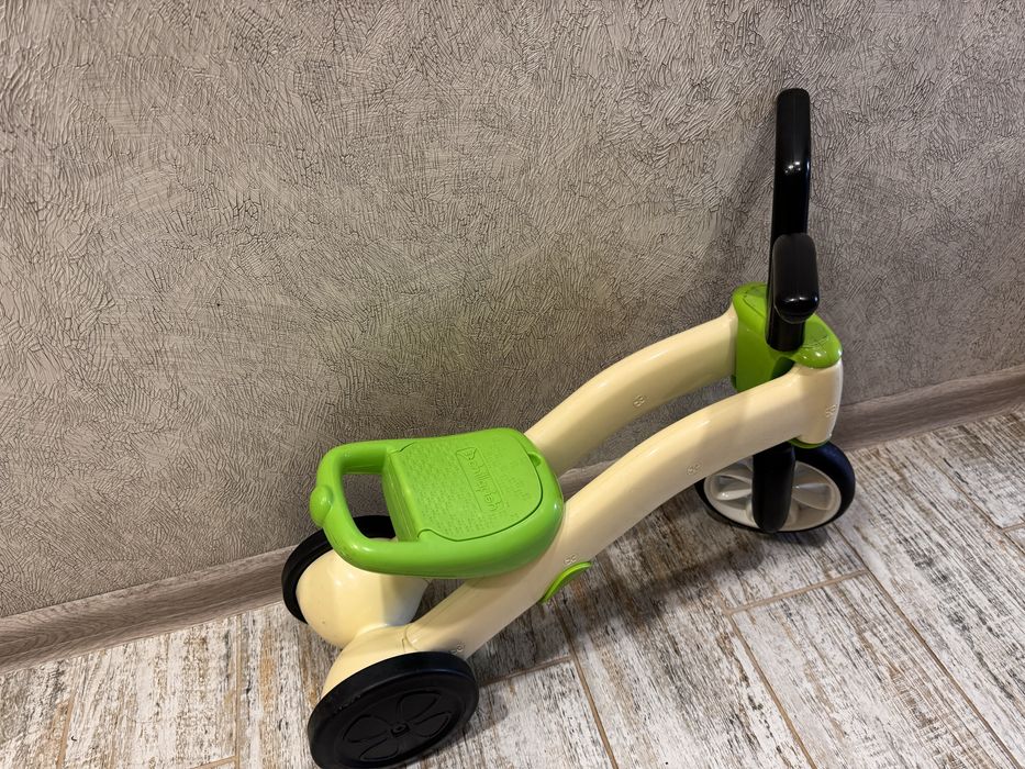 Беговел 1-3 года  детский , Беговел-трансформер Chillafish Bunzi Лайм.