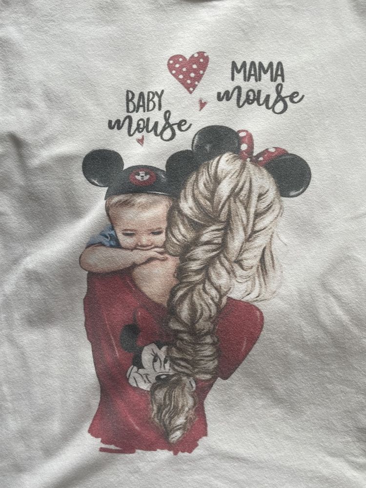 T-shirt Mama nad Baby Mouse