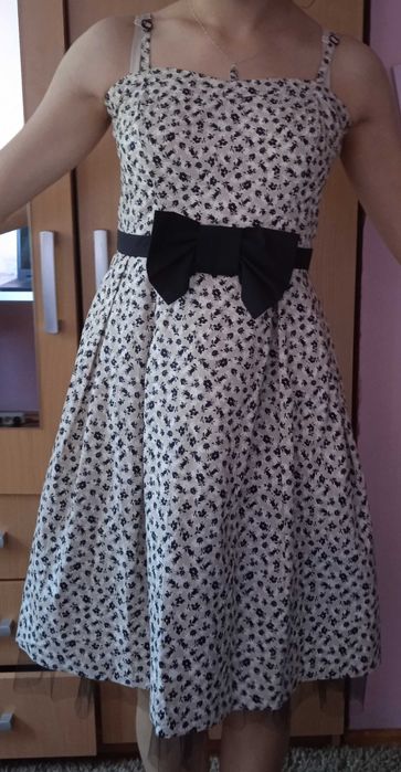 Sukienka letnia na szelkach SIMPLE rozmiar 38= S/M