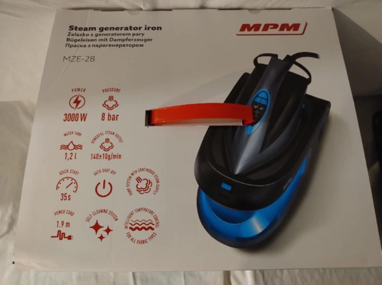 Żelazko ze stacją parową MPM MZE 28