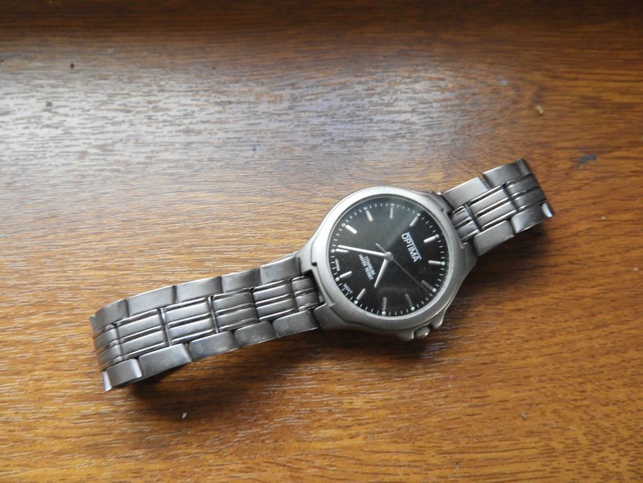 zegarek męski OPTIMA titanium Japan bransoleta jak nowy =