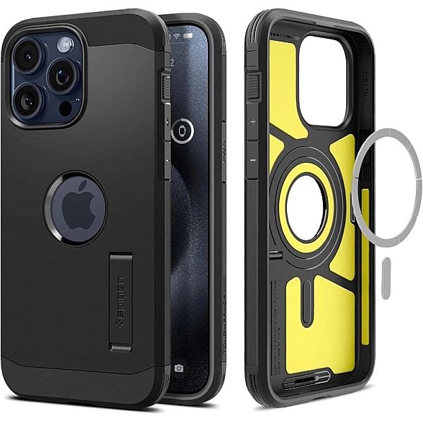 Spigen Tough Armor Mag Magsafe Iphone 15 Pro Max Black