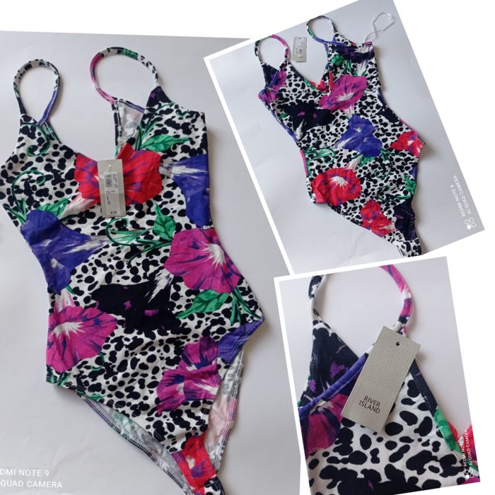 River island piękne nowe bawełniane body rozmiar XS dobre też na S