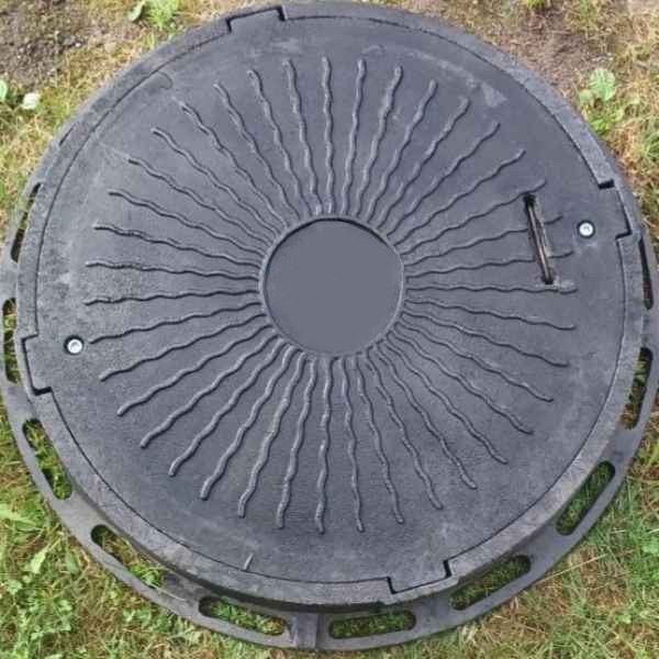 Włazy ogrodowy, kanalizacijna, pokrywa studnia,  do szambo, polimerowy