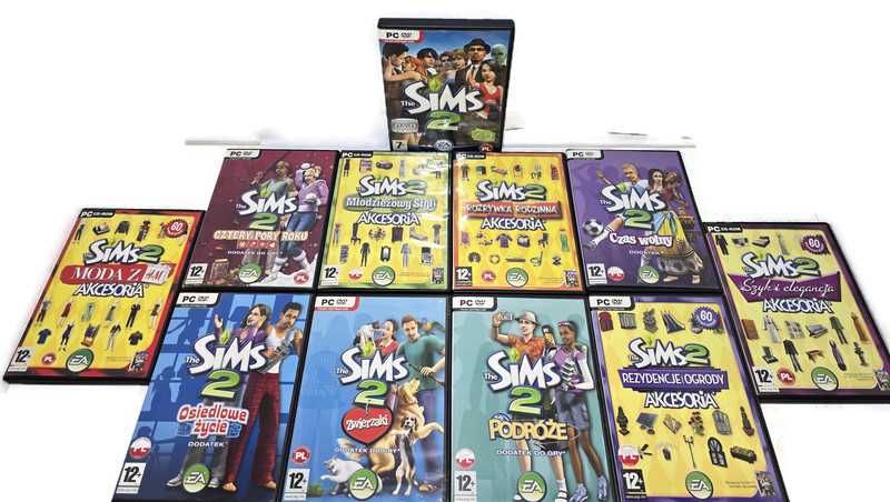 Gra PC The Sims 2 + Dodatki ZESTAW