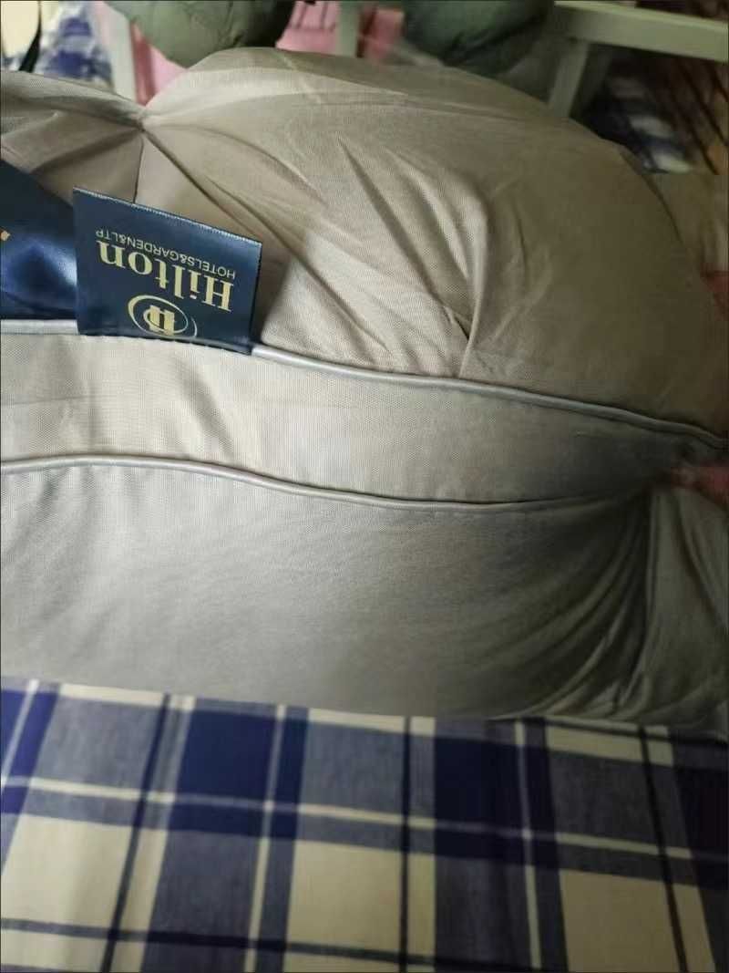 качественная подушка высокая мягкая полиэфирное волокно