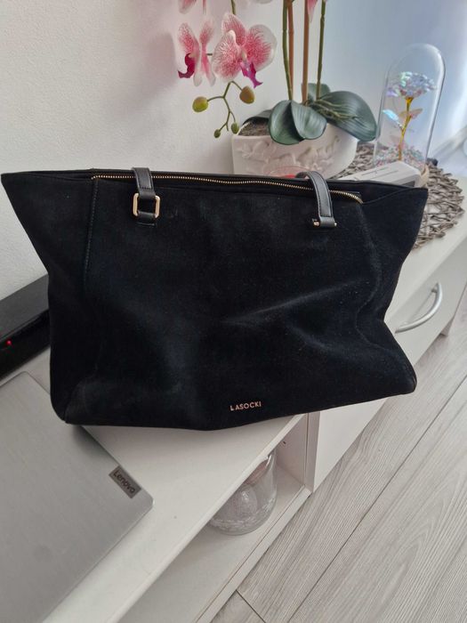 Torebka czarna lasocki