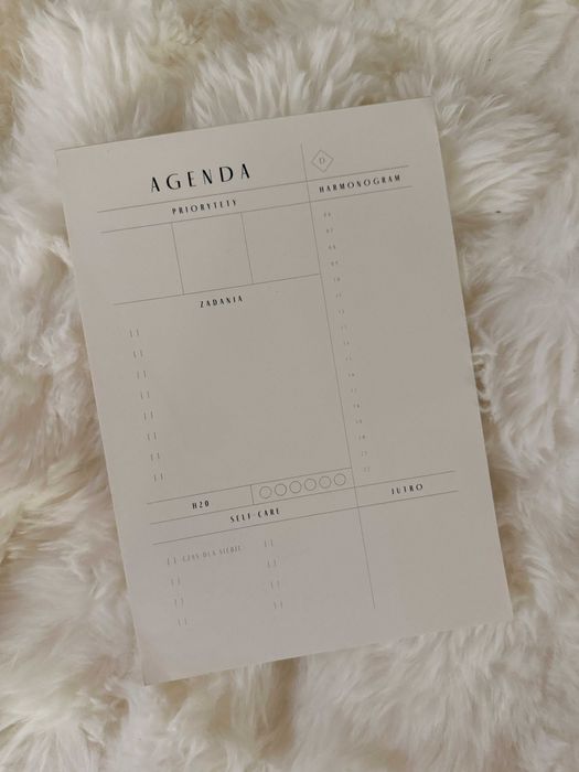 Agenda, planer codzienny | Paper Plans
